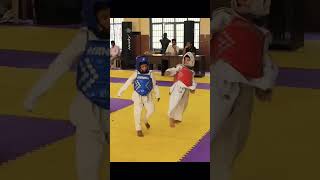 ASA Academyfighttaekwondomartialartsteamkids karateviralvideo demofightmatch taekwndoclub [upl. by Garnes]