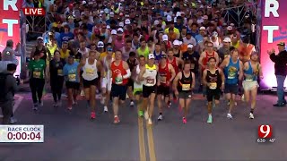 WATCH Thousands Of Runners Start Oklahoma City Memorial Marathon [upl. by Mauretta424]