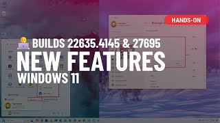 Windows 11 NEW Start menu UI Mouse Spotlight and Taskbar changes build 226354145 amp 27695 [upl. by Shippee]