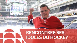 Un jeune de SaintLazare rencontre ses idoles du Canadien de Montréal [upl. by Malinde]