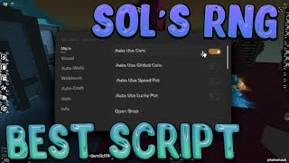 Roblox Sols RNG Script GUI UNLOCK ALL AURA Potion Farm amp MORE 2024 Pastebin  DOWNLOAD  TUTORIAL [upl. by Nirrat]