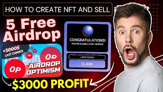 How To Create NFT And Earn 3000 Optimism Airdrop  Zora Airdrop  Crypto Airdrop [upl. by Hannahc]