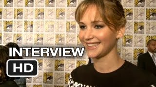 The Hunger Games Catching Fire ComicCon Interview  Jennifer Lawrence 2013 HD [upl. by Tratner]