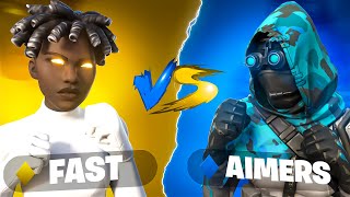 I Hosted a FAST EDITORS vs AIMBOTTERS 1v1 Tournament for 100 whats better [upl. by Johiah]