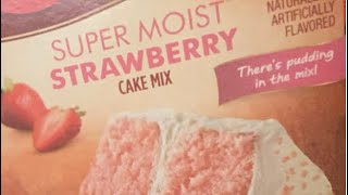 How to make strawberry cupcakes ft Betty Crocker cake mix [upl. by Trebleht]