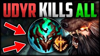 NEW UDYR BUILD KILLS ALL  How to Play Udyr Jungle amp Carry for Beginners Season 14 League of Legends [upl. by Chiquita]