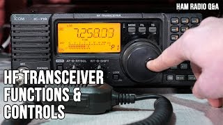 Icom IC718 HF Transceiver Controls and Functions  Ham Radio QampA [upl. by Avonasac]