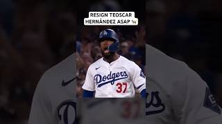 Teoscar Hernández is taking over the Dodgers fanbase day by day 💙 baseball shorts [upl. by Oilasor]