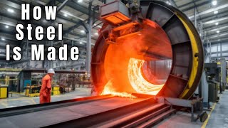 How is STEEL Made in FACTORIES [upl. by Arraeit45]