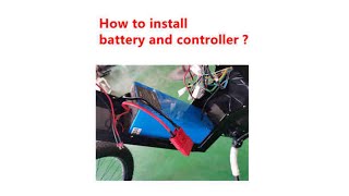 CZDM Ebike  How to install battery and sabvoton controller on a stealth bomber electric bike [upl. by Wahlstrom843]