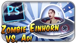 ZOMBIE EINHORN VS NAZIS  Photoshop Palace  YouTuber Photoshoppen  Hey Stan Deutsch German [upl. by Orvas]