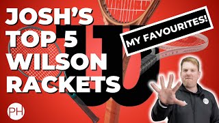 REVIEW TOP 5 WILSON TENNIS RACKETS 2024  Tennis Coach  Racquet Review [upl. by Malo]