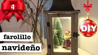 DIY NAVIDAD  COMO HACER UNA FAROLILLO NAVIDEÑO [upl. by Hilten318]