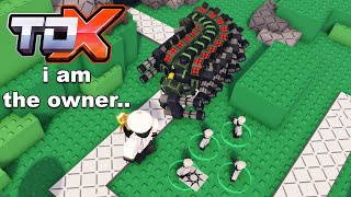 ADMIN ABUSING in Tower Defense X  ROBLOX [upl. by Eixirt]