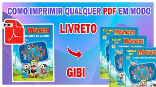 COMO IMPRIMIR QUALQUER ARQUIVO PDF EM MODO LIVRETO  GIBI [upl. by Adnahc]