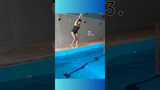 Les quatre style de NAGE  Comment ENTRÉE dans la PISCINE shorts natation swimming [upl. by Nylinej329]