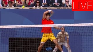 Live Tennis  Serbia Vs Spain Mens Single Final Gold Medal Match  Novak Vs Claros Live Final [upl. by Sitruc]