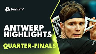 Tsitsipas Battles Hanfmann Bublik Fils Also in Action  Antwerp 2023 QuarterFinal Highlights [upl. by Nelrac]