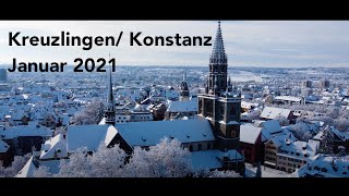 Kreuzlingen Konstanz Januar 2021  4K [upl. by Erehpotsirhc]