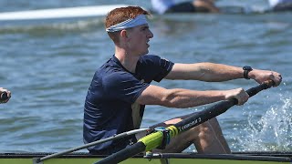 Navy Sports Magazine  Sam Beach  Heavyweight Rowing at Eastern Sprints [upl. by Haimarej587]