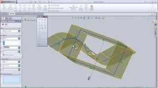 3 SolidWorks Surface Tutorial Extruded Surface pt3 advanced [upl. by Okoy739]