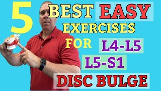 5 Best EASY exercises for L4L5 L5S1 Disc Bulge Dr Frank Altenrath  Chiropractor In Cresskill [upl. by Wendye]