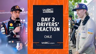 Day 2 Drivers Reaction  WRC Rally Chile Bio Bío 2023 [upl. by Neraj589]