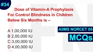 norcet exam preparation I aiims norcet 2023 I aiims norcet questions and answer 34 [upl. by Chickie]