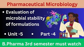 evaluation of microbial stability of formulation [upl. by Eelah772]