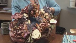 How To Arrange A Dried Flower Wreath [upl. by Eyaj]