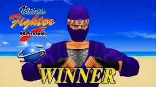 Virtua Fighter Remix playthrough SEGA Saturn 1CC [upl. by Akissej]