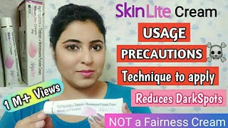 SkinLite Cream Review Uses Precaution in Hindi  payals palette [upl. by Gnous578]