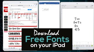 How to put font on iPad [upl. by Flore]