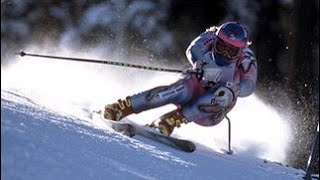 Bib 32 Svetlana Gladishiva wins superG Vail 1996 [upl. by Erreit823]