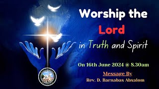 CSI Katpadi Church quotSUNDAY SERVICEquot Live Stream  16062024 0830am [upl. by Lynelle]