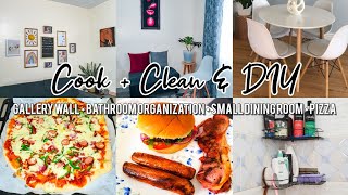 WEEKLY VLOG  COOKING  CLEANING  BATHROOM ORGANIZATION  DIY GALLERY WALL  DINING AREA [upl. by Marcello]