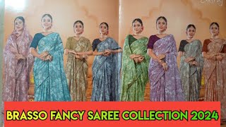 exclusive fancy brasso saree collection 2024fancysaree [upl. by Aicilas374]