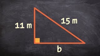 Given two sides of a triangle determine the missing length [upl. by Ilahsiav743]