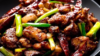 Easy Spicy Szechuan Chicken that you can make at home [upl. by Soloma795]