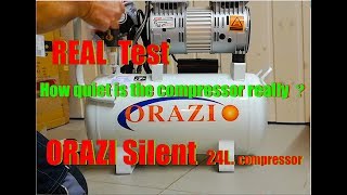 Silent Air Compressor diy Orazio Test [upl. by Adok]