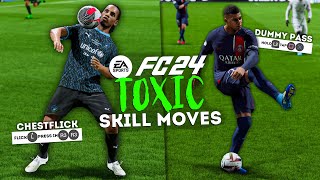 HOW TO DO 10 TOXIC SKILL MOVES in EA FC 24 [upl. by Leinod463]