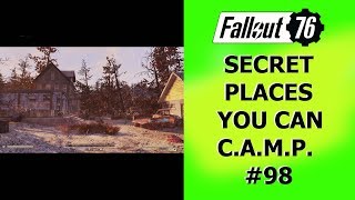 Fallout 76 Secret Places you can CAMP 98 [upl. by Palila574]