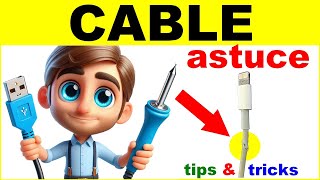 Astuce pour réparer cable usb fil électrique avec gaine thermorétractable parkside électronique [upl. by Lewert]