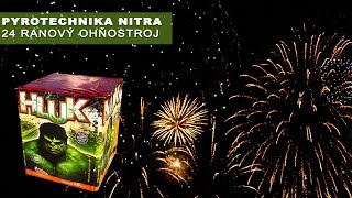 Pyrotechnika Nitra  24 Ranový ohňostroj Hluk Army Shop Nitra TifanTEX [upl. by Aennil]