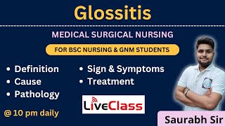 Glossitis  medical surgical nursing  For Bsc Nursing and GNM students [upl. by Clift]