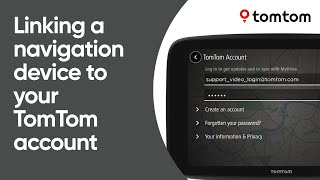 Linking a navigation device to your TomTom account [upl. by Nnylekoorb]