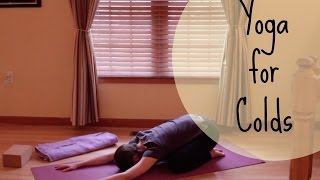 Yoga For Colds  10 Minute Yoga for When You Are Sick  Yoga for Cold Relief [upl. by Hawkie]