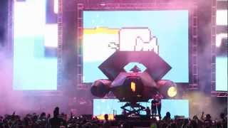 Skrillex ULTRA MUSIC FEST 2012 Spaceship HQ [upl. by Nal]