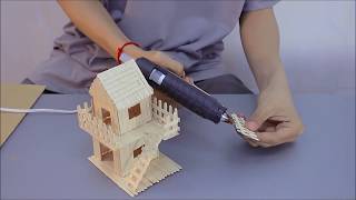 Making Popsicle Stick House For Tiny Hamsters  Home Miniature Design amp DIY Project [upl. by Eannaj]