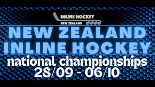 Inline Hockey NZ  Nationals Saturday afternoon 28th Sept 2024 [upl. by Weyermann]